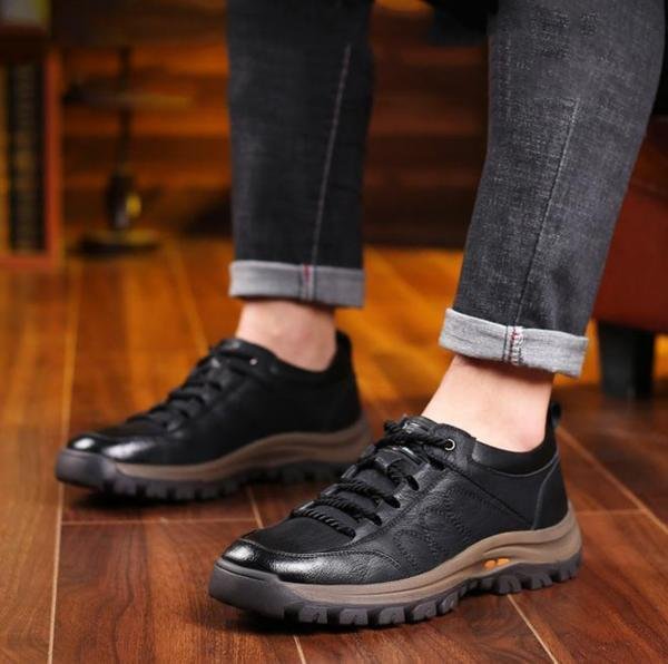 FlexStep - Comfortabele en Waterdichte Orthopedische Leren Schoenen voor Heren