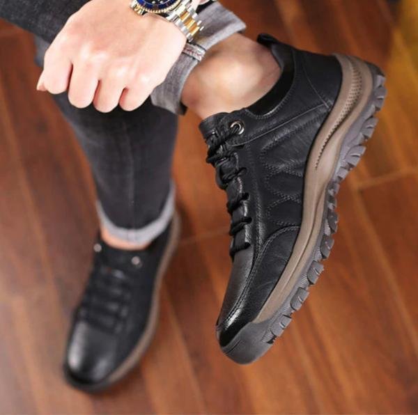 FlexStep - Comfortabele en Waterdichte Orthopedische Leren Schoenen voor Heren