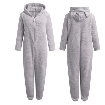 SnugglePaws - Superzachte Fleece Onesie met Berenoortjes
