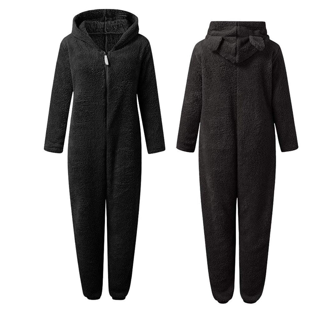SnugglePaws - Superzachte Fleece Onesie met Berenoortjes