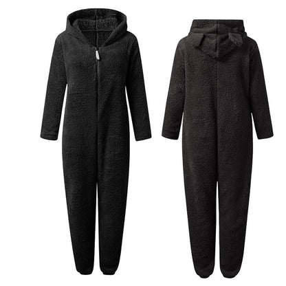 SnugglePaws - Superzachte Fleece Onesie met Berenoortjes