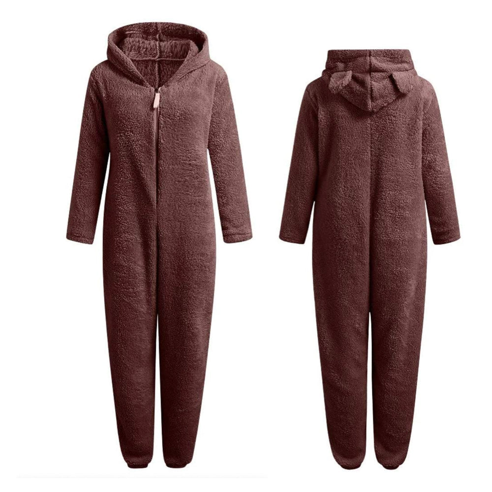 SnugglePaws - Superzachte Fleece Onesie met Berenoortjes