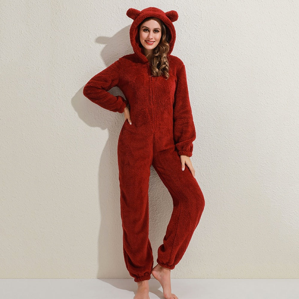 SnugglePaws - Superzachte Fleece Onesie met Berenoortjes