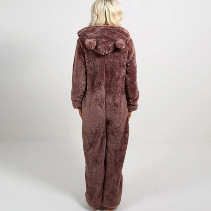 SnugglePaws - Superzachte Fleece Onesie met Berenoortjes