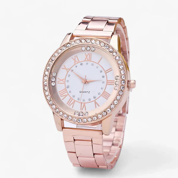 Elena - Stralende Dames Diamant Horloge - Tijdloze Elegant en Exquisite Verfijning