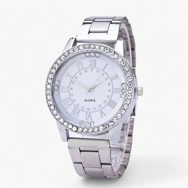 Elena - Stralende Dames Diamant Horloge - Tijdloze Elegant en Exquisite Verfijning