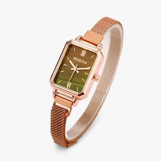 Sophia – Elegante quadratische Uhr mit Magnetarmband für einen mühelos stilvollen Look