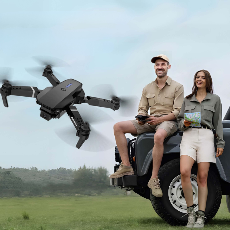 Drone with Dual Cameras | Eenvoudig te bedienen, ideaal voor indrukwekkende luchtfoto's en video's!