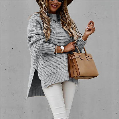 Sofia | Elegante Pullover met Halfhoge Hals - Gebreide Herfsttrui