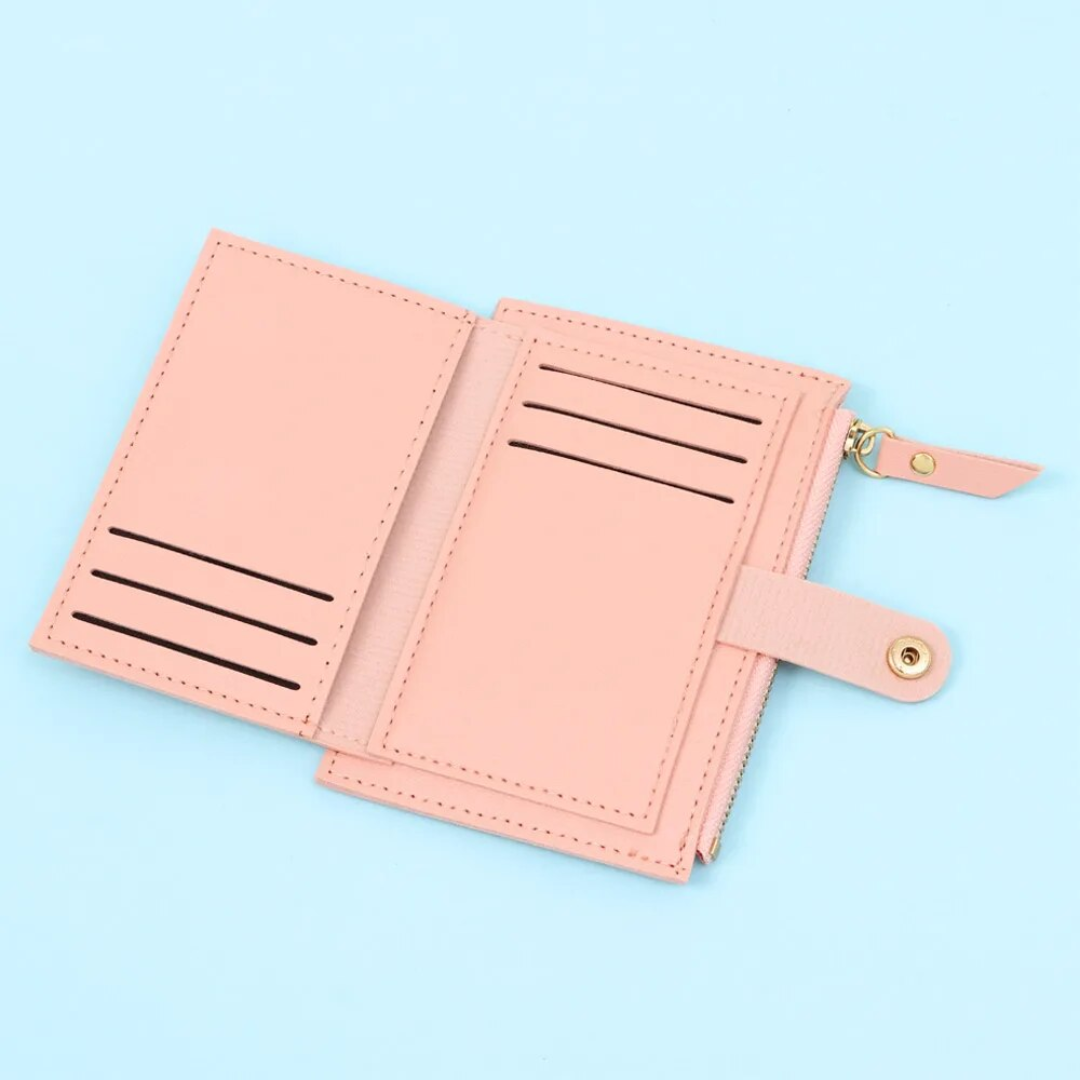 Mini Fluwelen Lederen Portemonnee - Trendy & Compact