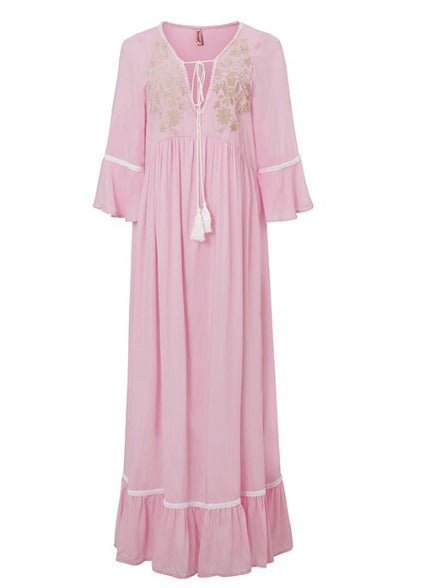 Veronica | Elegante Maxi Feestjurk met V-hals