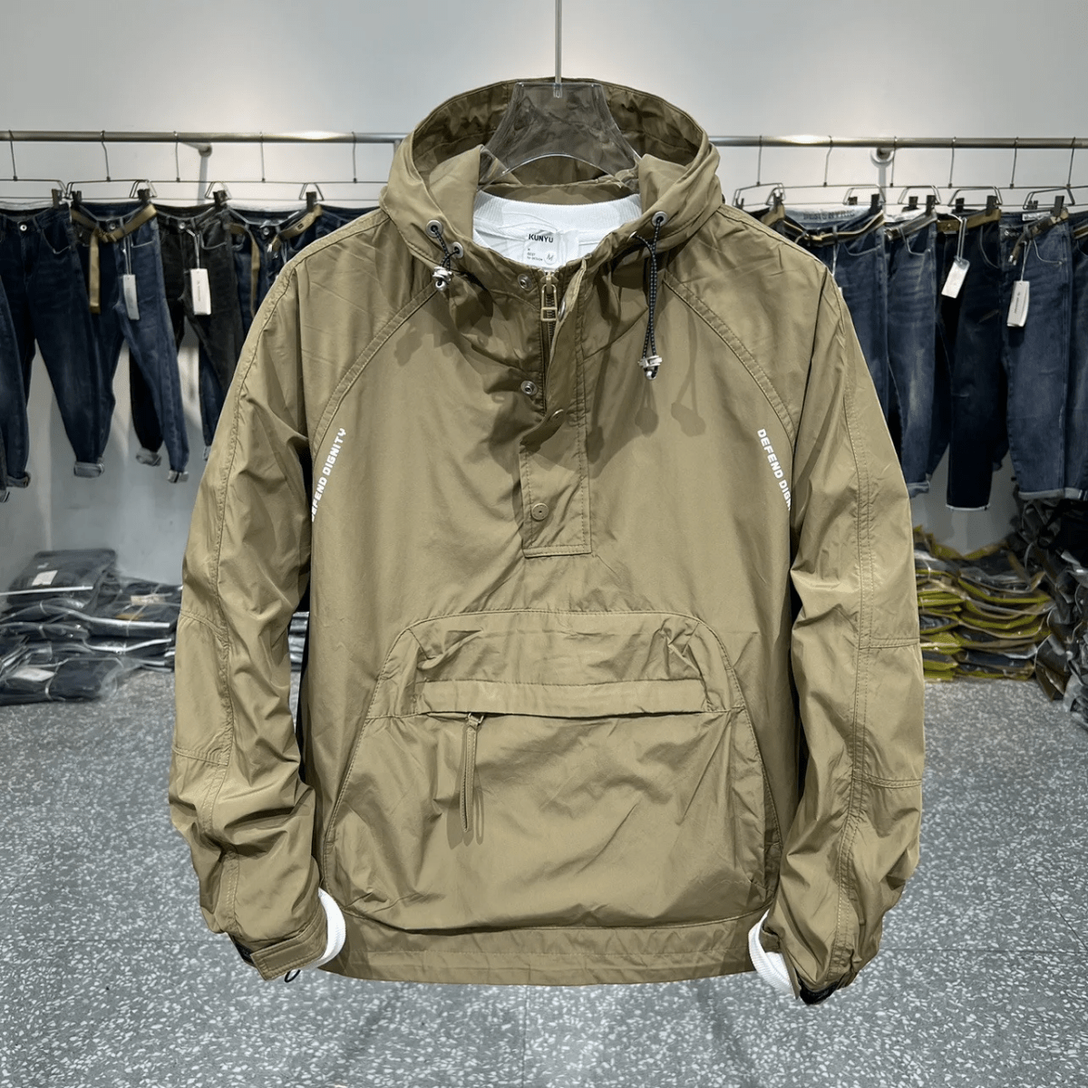 Jack | Praktisch Werkjack met Capuchon en Halve Rits
