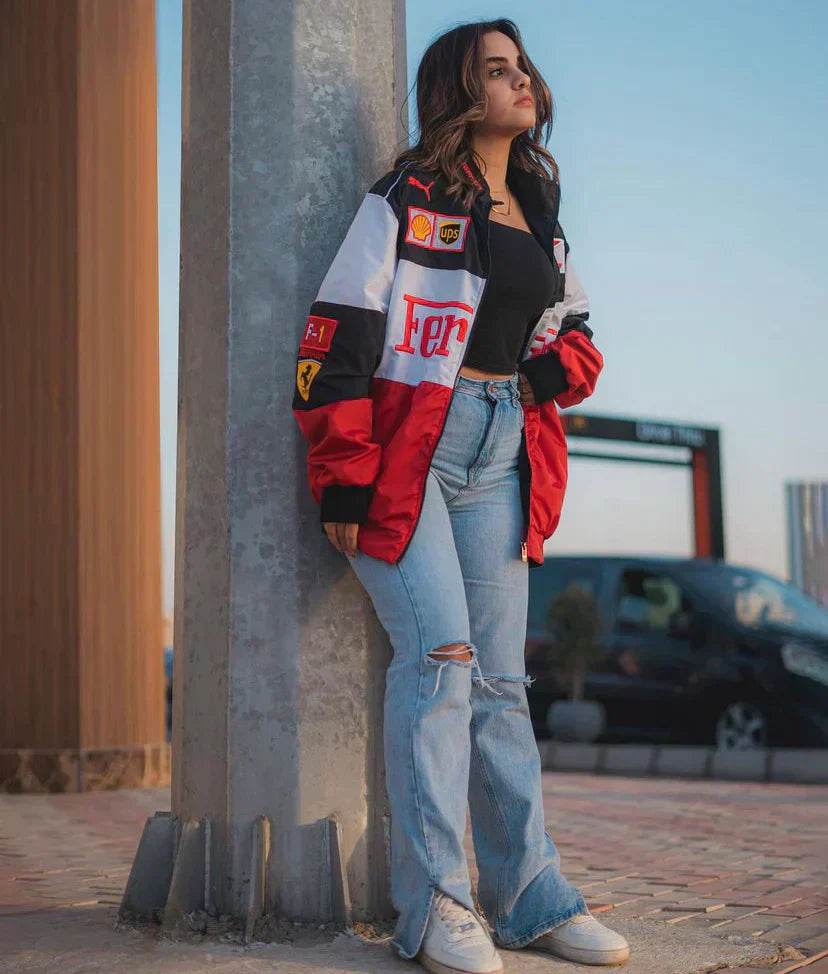Retro Racejack Unisex - Iconische Motorsport Jas