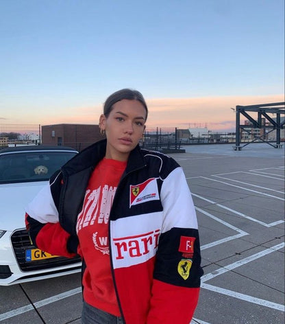 Retro Racejack Unisex - Iconische Motorsport Jas