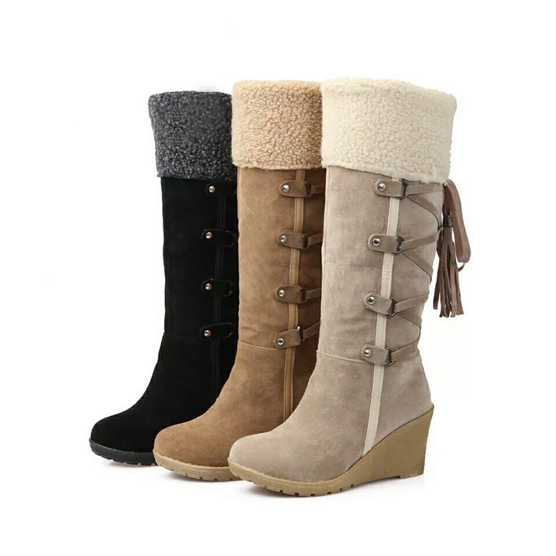 Warme Winterboots met sleehak | Stijlvolle winterlaarzen voor dames